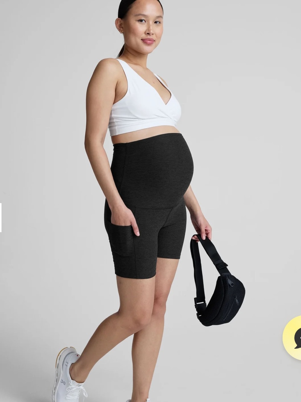 Beyond Yoga Spacedye Maternity Bike Shorts with Pockets